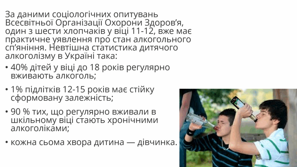 Підлітковий алкоголізм